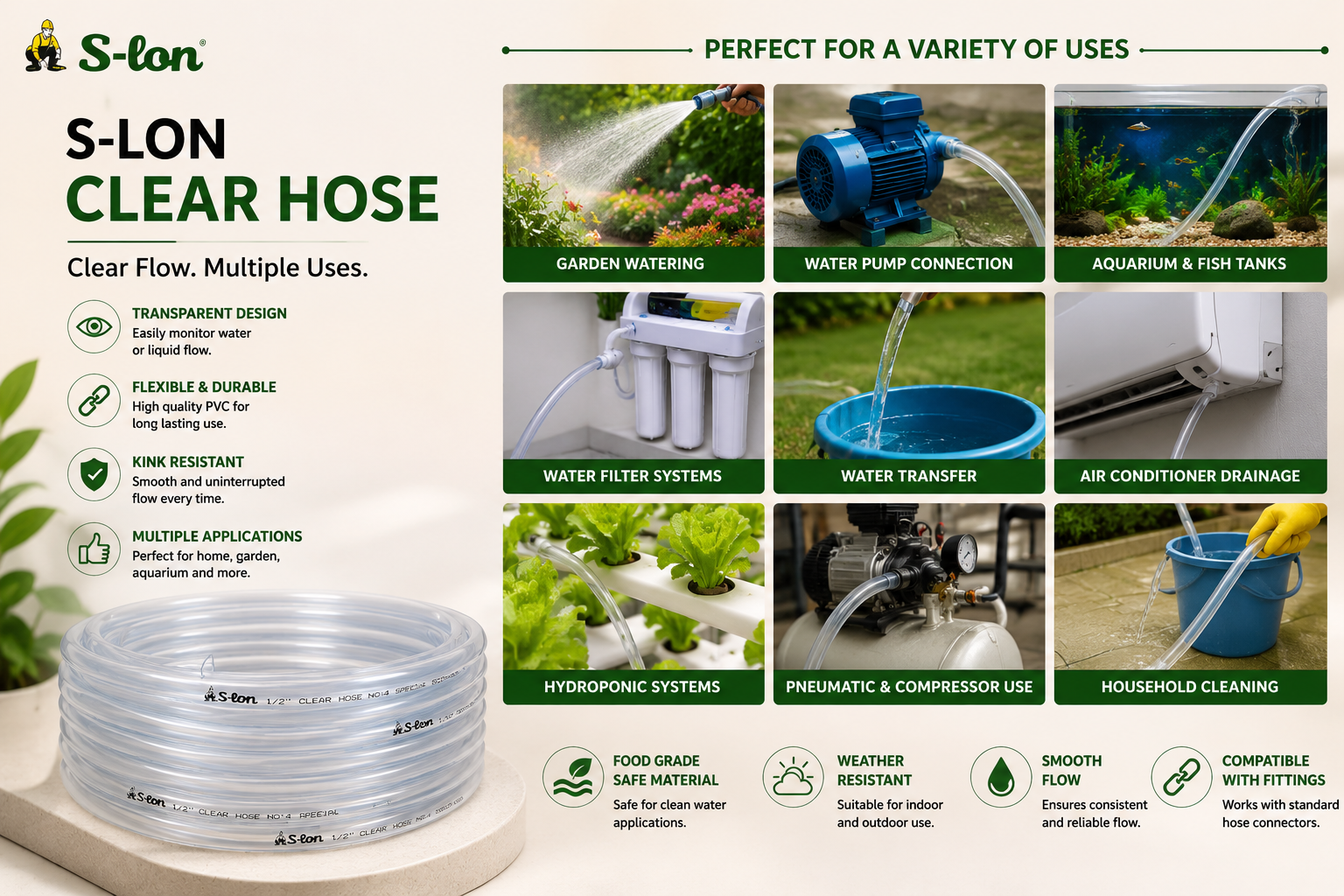 Clear Hose 1/2 30m – S lon - Image 2